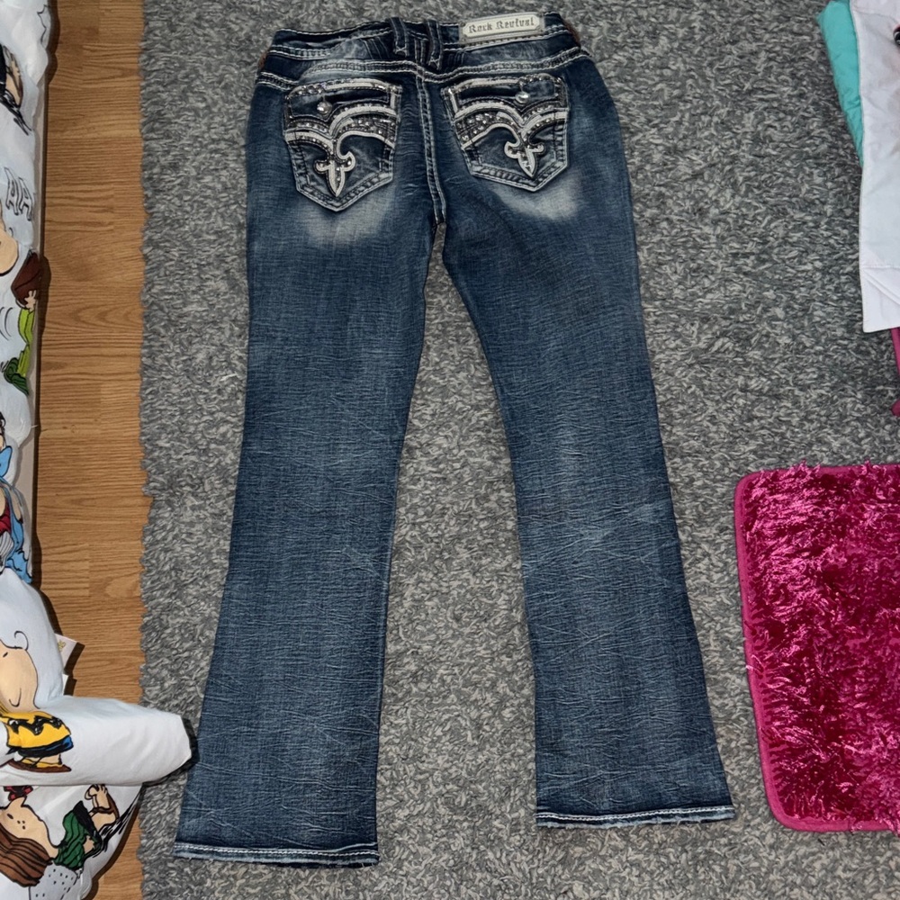 Rock Revival Dark Blue Boot Cut Jeans
